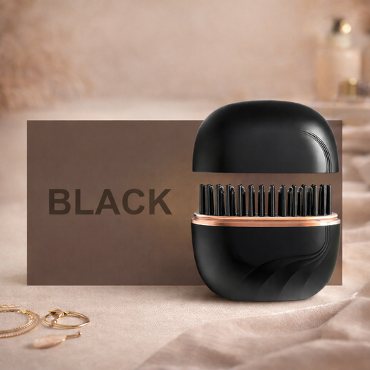 Electric Heating Hair Straightener Brush Portable