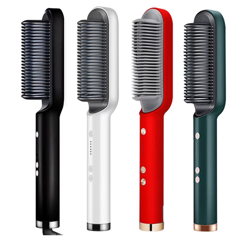 Hair Straightener Professional Ptc Quick Heated Electric Hot Comb Hair Comb Personal Care Multifunctional Hairstyle Brush